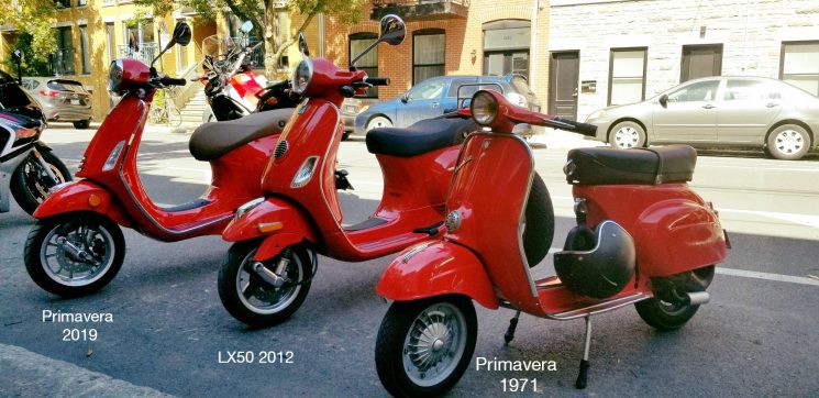 the difference between the vespa Primavera et un Sprint 50cc