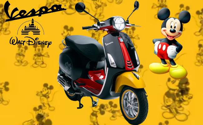Vespa Primavera 50cc édition Mickey Mouse
