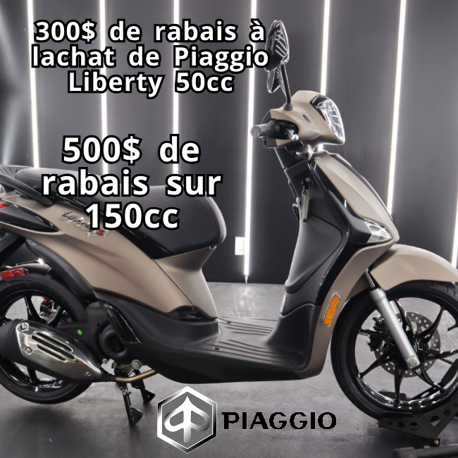Piaggio Liberty 50cc et 150cc Rabais